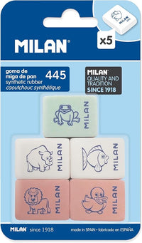 Thumbnail for Blíster 5 gomas Rectangulares con dibujos infantiles 445 MILAN