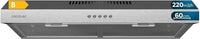 Thumbnail for Cecotec Campana Extractora 60cm de Ancho Bolero Flux CM 602200 Inox B. Potencia Succión 220m3/h, Motor 70W, Bajo Consumo, Control Mecánico, 3 Niveles de Potencia, Acabado en Inox [Clase de eficiencia energética B]