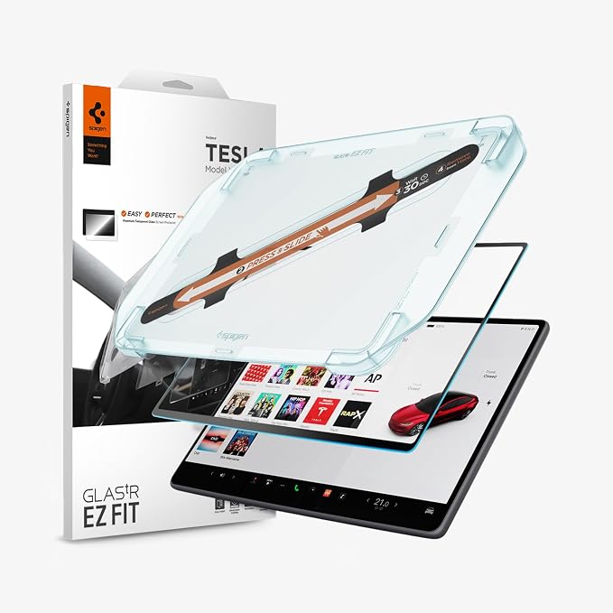 Spigen EZ Fit Protector Pantalla [1P] para Tesla Model 3(2026-2024) 15.4"