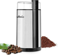 Molinillo de café eléctrico, Wancle molinillo de semillas, Molino de café de un toque (para frijoles, especias, etc.), con cepillo de limpieza