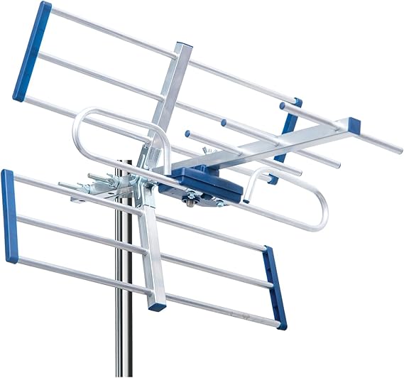 EDISION YAGI 8db Antena TDT UHF 21-48 Digital Terrestre,con Filtro LTE 5G,Ideal para recepción de Televisión Digital Terrestre DVB-T/T2,Frecuencias 470-694Mhz,Longitud 47cm,LTE700,Azul