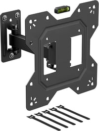 D-Line Support Mural TV pour 23 à 50 Pouces, Bras Unique d’Inclinaison et de Rotation, Formats VESA 100x100 mm à 200x200 mm - Peut Soutenir Un Poids Maximum de 30 kg
