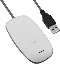 Mcbazel - Adaptador Receptor de Juego USB 2.0 inalámbrico para Microsoft Xbox 360 Desktop PC portátil Gaming (Blanco)