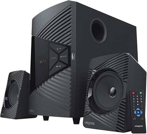 Creative SBS E2500 Sistema de Altavoces de Alto Rendimiento 2.1 Bluetooth con subwoofer para TV y Ordenadores