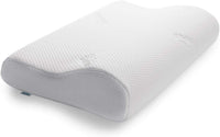 TEMPUR Original Almohada cervical viscoelástica, almohada ergonómica para dormir boca arriba y de lado, Sensación inicial firme, Queen M (61 x 31 x 10/7 cm)