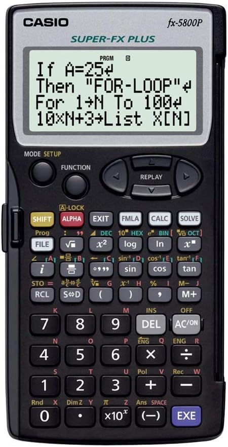Calculadora programable, 15.1 x 81.5 x 163 mm, Casio