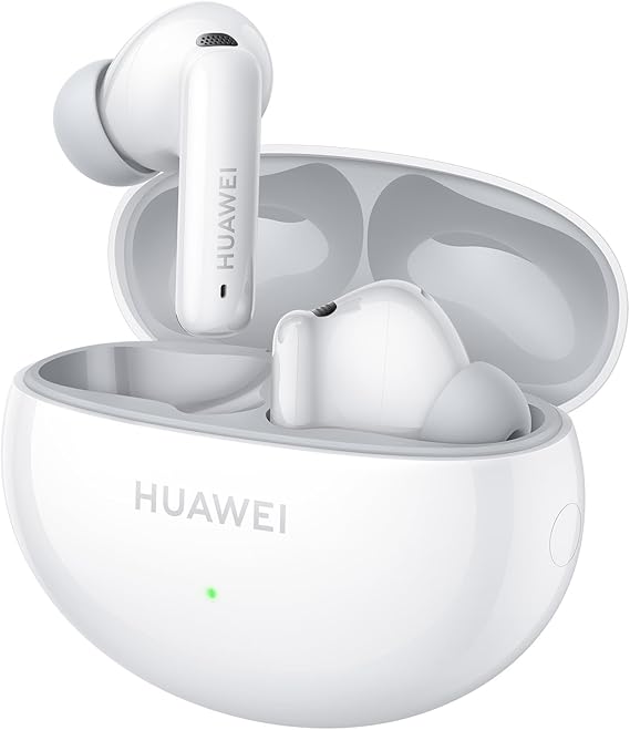 HUAWEI FreeBuds 6i, Cancelación Activa de Ruido 3.0 Inteligente, Bajos Impactantes, Carga Rápida, 35 Horas de Batería, Bluetooth 5.3, Grado de Protección IP54 contra el Polvo y el Agua, Blanco