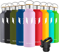 Thumbnail for Super Sparrow Botella Agua Acero Inoxidable - Botella Agua Niños - 350ml/500ml/620ml/750ml/1L - Botella Termica Boca Estándar - Sin BPA, para Niños & Adultos, Deporte, Oficina, Yoga, Ciclismo