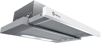 Balay, Campana Telescópica, 60 cm, 3 Potencias, Inox / Blanco, 3BT262MB