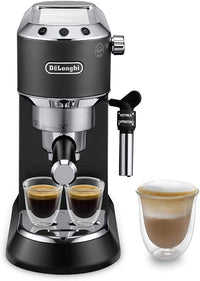 Thumbnail for De'Longhi Dedica - Cafetera de Bomba de Acero Inoxidable para Café Molido o Monodosis, Cafetera para Espresso y Cappuccino, Depósito de 1.3 Litros, Sistema Anti-goteo, EC685.BK, Negro