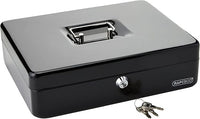 Rapesco SB0012B1 Caja de Caudales Portátil, Ancho 30 cm, Negro