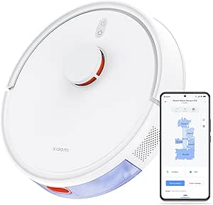 XIAOMI Robot Vacuum S20 - Robot Aspirador y fregasuelos con Sistema Inteligente de navegación láser (LDS), succión de 5000 Pa, rutas de Limpieza en Zigzag, Blanco (Versión ES)