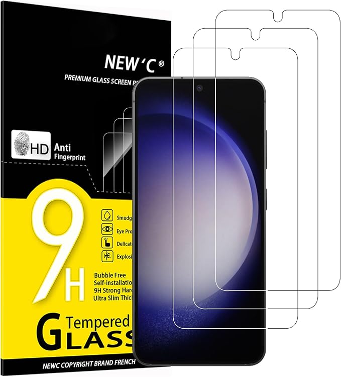 NEW'C Protector Pantalla para Samsung Galaxy S23 6.1" (SM-S911), Cristal