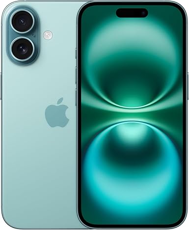 Apple iPhone 16 de 256 GB: Smartphone 5G con Control de Cámara, Chip A18 y un subidón en autonomía. Compatible con los AirPods; Turquesa