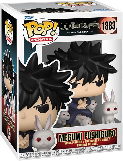 Funko Pop!&Buddy: JJK - Megumi Fushiguro - (Rabbit) - Jujutsu Kaisen - Figura de Vinilo Coleccionable - Idea de Regalo - Mercancia Oficial - Juguetes para Niños y Adultos - Anime Fans