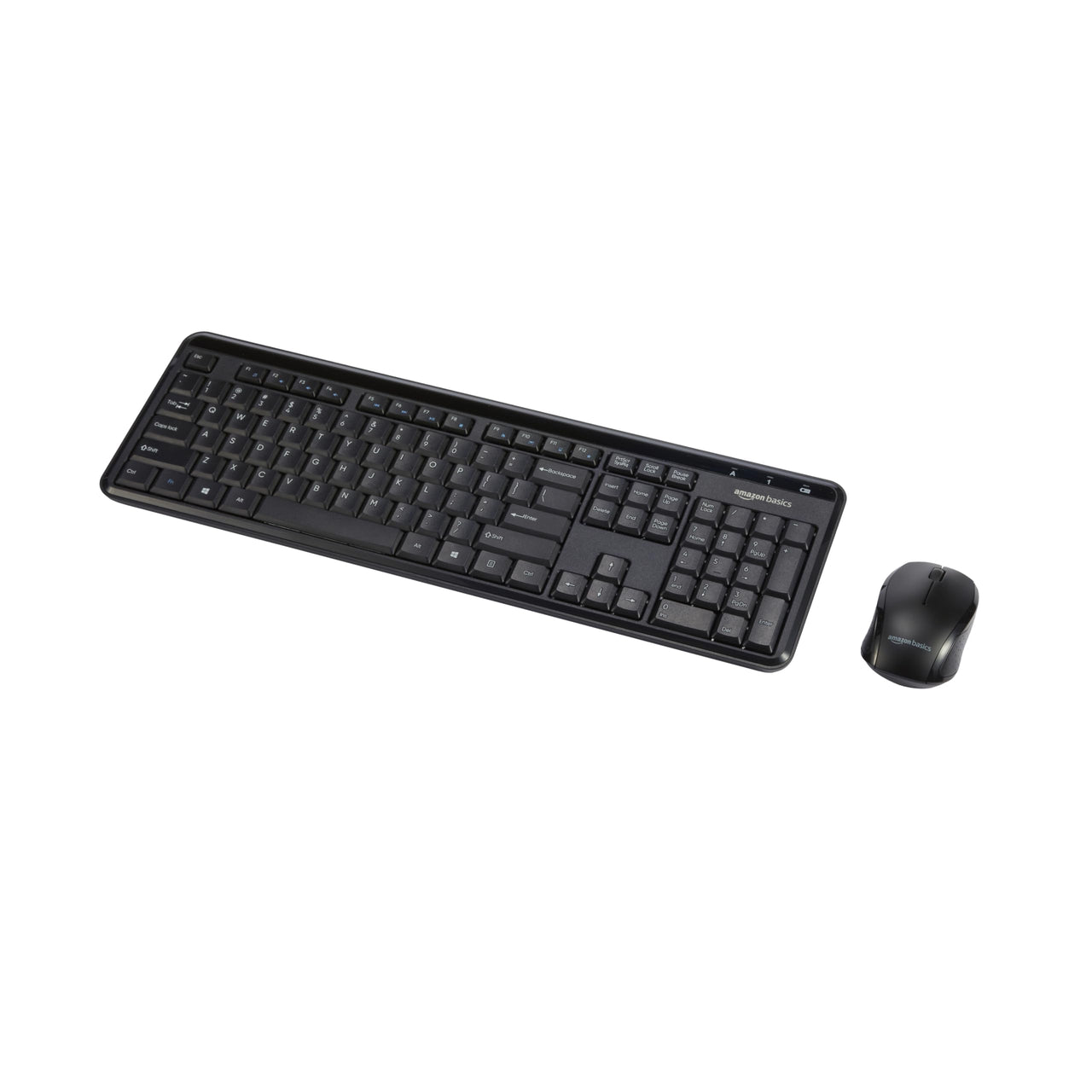 Amazon Basics Full-sized Inalámbrico Keyboard & Mouse Combo, 2.4 GHz USB Receiver, FR Layout, Negro