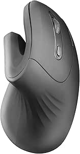 Mars Gaming MMW-ERGOPRO, Ratón Inalámbrico Ergonómico Vertical, Diseño Plegado, Sensor Óptico 3200DPI, Switches Huano, Receptor Inalámbrico 2.4GHz, Compatibilidad Multiplataforma, Negro