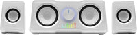 Mars Gaming MS22, Altavoces Gaming Compactos 2.2, RGB Flow, Subwoofer + 4 Drivers Activos, Sonido DSP 35W, Blanco