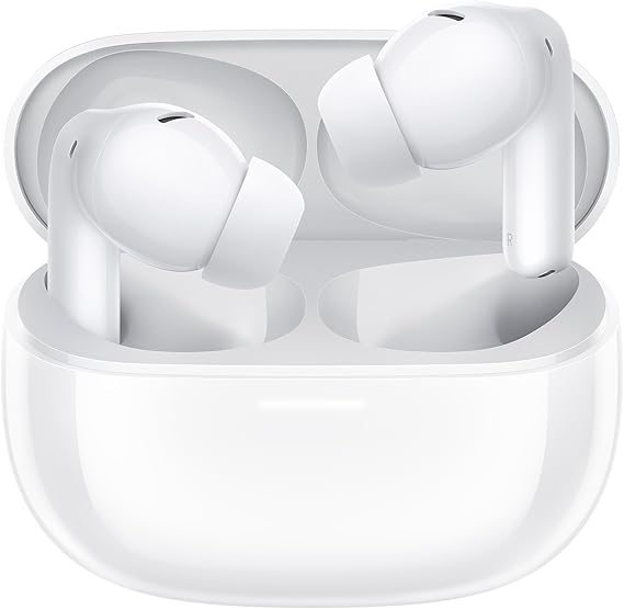 Xiaomi Redmi Buds 5 Pro - Auriculares inalámbricos, cancelación Activa de Ruido hasta 52 dB, 10 Horas de autonomía y 38 Horas con el Estuche de Carga, Blanco (Versión ES)