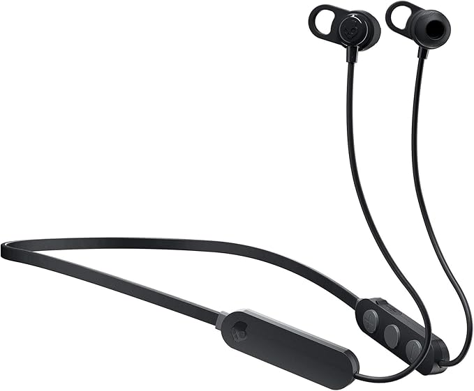 Skullcandy Jib+ Auriculares In-Ear Inalámbricos, 6 h de Autonomía, Micrófono, Compatibles con iPhone Android y Dispositivos Bluetooth - Negro