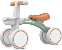 Umatoll Bicicleta sin Pedales para niños a Partir de 1 Año de Equilibrio, Juguetes Bebés de 12 a 24 Meses, Bici Bebe con Canasta, Pimera Bicicleta para Niños y Niñas como Regalo Cumpleaños (Verde)