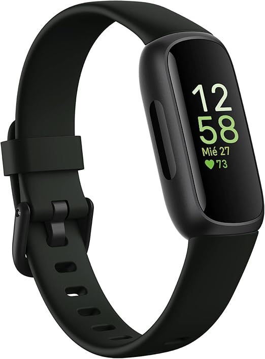Fitbit Inspire 3, la pulsera de salud y actividad física con hasta 10 días de batería y compatible con Android e iOS, Negro