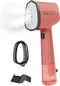 Cecotec Plancha Vertical Suela Cerámica IronHero V-1500 Essential Red, Potencia 1500 W, Vapor continuo 25g/min, Calentamiento rápido, Desinfecta, limpia y cuida tus prendas, Suela revestida cerámica