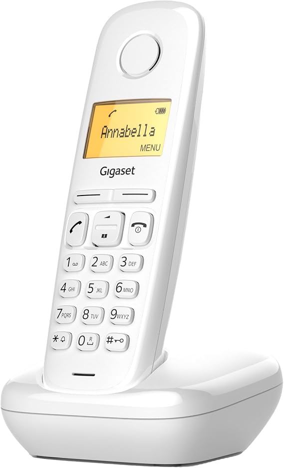 Gigaset A170 Teléfono DECT Inalámbrico, Fácil de Usar, Blanco