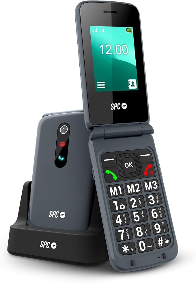 SPC Stella 2 - Teléfono móvil para Mayores, Teclas Grandes y Base de Carga