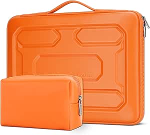 DOMISO Funda para ordinador Resistente a los Golpes de 15,6 Pulgadas con Funda Protectora con asa Compatible con Lenovo IdeaPad 520 de 15,6"/ DELL Inspiron 15 3000 3573 / HP/ASUS Computer,Negro