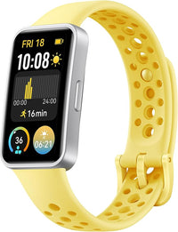 HUAWEI Band 9, 1.47”AMOLED,Larga Duración de 2 semanas, Ajuste de Brillo automático, Mayor precisión de medición,Altamente Compatible,100 Modos de Entrenamiento Diferentes,Amarillo【Exclusivo Amazon】
