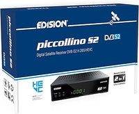 EDISION Piccollino DVB-S2 Full HD Sat Receiver H.265/HEVC lector de tarjeta USB Negro