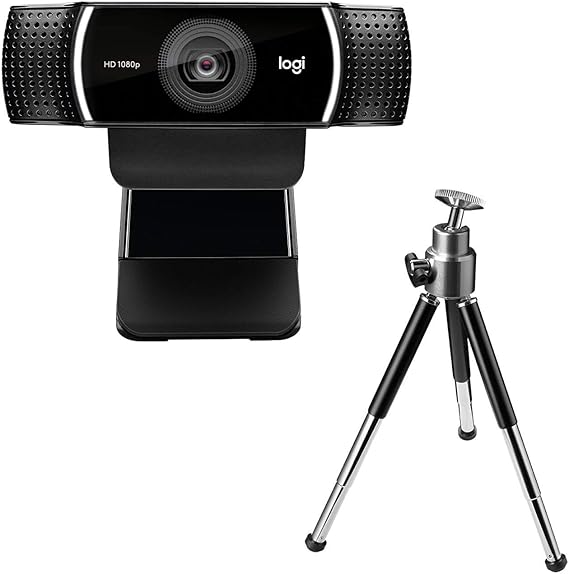 Logitech C922 Pro Stream, Cámara Web para Streaming Profesional con superrápido HD 720p a 60 fps, Trípode Incluido y Licencia, Webcam Streaming, Funcio con Teams, Google Meet, Zoom - Negro
