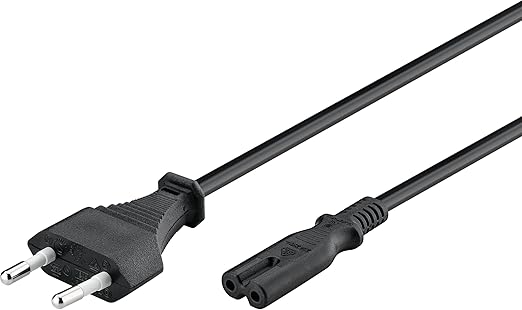 Goobay 95038 - Cable de alimentación 3 m, Negro
