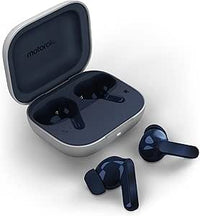 Motorola Moto Buds (Bluetooth 5.3 Earbuds, Hi-Res Sound, Dolby Atmos, aktive Geräuschunterdrückung, kabelloses Laden, bis zu 42 Stunden Akkulaufzeit, 3-Fach-Mikrofonsystem) Starlight Blue