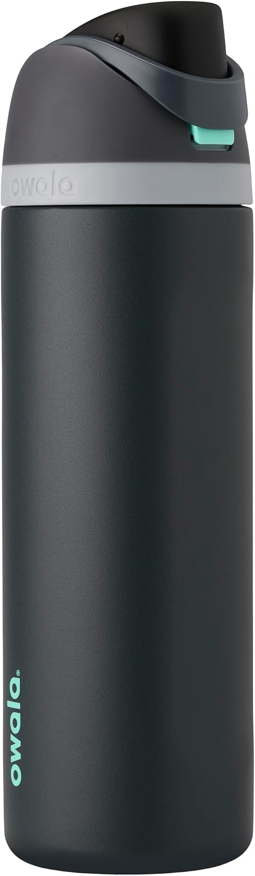 Owala FreeSip - Stainless Steel - 24-oz. - Grey/Teal (Foggy Tide) (Amazon)