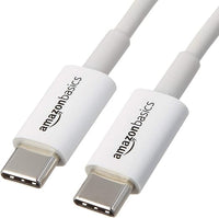 Thumbnail for Amazon Basics Cable de carga rápida USB-C a USB-C, velocidad de 480 Mbps, certificado USB-IF, para carga rápida de Apple iPhone 16/15, iPad, MacBook, Samsung Galaxy, tabletas, portátiles, 1.8 m blanco