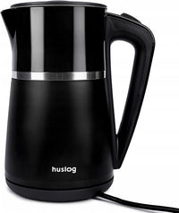 Huslog Elektrischer Wasserkocher mit einem Fassungsvermögen 1,7 L, 2200W, Schwarz