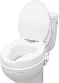 PEPE Mobility Elevador WC Adulto con Tapa, 10 cm de Altura, Alzador WC Ortopédico, Fácil Instalación y Seguro