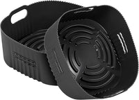 Thumbnail for YINGRACE 22CM Molde Silicona Freidora de Aire, 2PCS Cuadrado Accesorios Freidoras de Aire para COSORI 5,5L, Cecotec 6L, Reutilizable Moldes para Freidora de Aire en lugar de Papel de Horno