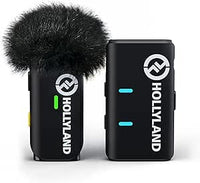 Hollyland Lark M1 Micrófono Solapa Inalámbrico (1TX+1RX) 200M 8h Carga Directa USB-C Micrófono Inalámbrico para iPhone DSLR Cámara Youtube Grabación de vídeo Live Stream Podcast Entrevista Vlogging