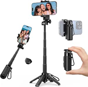 Rollei 41cm Tripode para Movil Easy Creator SmartGrip Palo Selfie 3 en 1