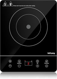 Inducción portátil 2100 W, 9 niveles y temporizador ISEASY