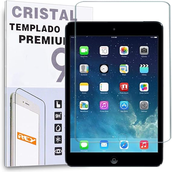 REY Protector de Pantalla para iPad Mini 1, 2, 3, 4 y 5, Cristal Vidrio Templado Premium