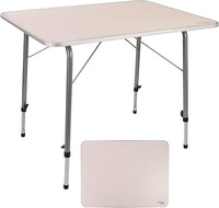 Thumbnail for AKTIVE Mesa plegable camping, Mesa altura regulable, Mesa camping, 80x60x50-69 cm, estructura aluminio, Ø22 mm, color malva, Mesa ligera, Mesa auxiliar (52868)