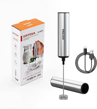 GRIFEMA Espumador de Leche Eléctrico Recargable Batidor Café