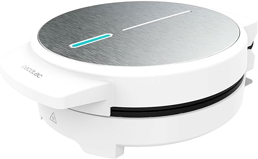 Cecotec Gofrera Fun Gofrestone. 1000 W, Calentamiento rápido, Antiadherente, Fácil limpieza, Libre de PFOA, Placa de 19 CM, Indicador luminoso, Sobrecalentamiento, Asa de tacto frío