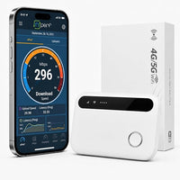Router WiFi Portátil 5G Desbloqueado con Ranura SIM | Hotspot Móvil Universal Compatible con Todos los Operadores, Sin Contrato, Conexión hasta 25Dispositivos, MiFi 4G/5G Ideal para Viajes y Negocios