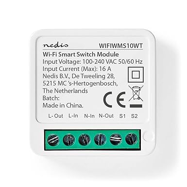SmartLife Power Switch - Wi-Fi - 3680 W - Terminal Anschluß - App erhältlich für: Android/IOS