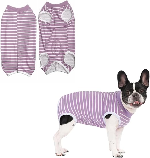JSTHHTT Traje Recuperacion Perro Body, Traje de Recuperación para Perros, Chaleco de Recuperación, Protector de Heridas Abdominales, Protector Después de la Cirugía Desgaste Body Postoperatorio, M